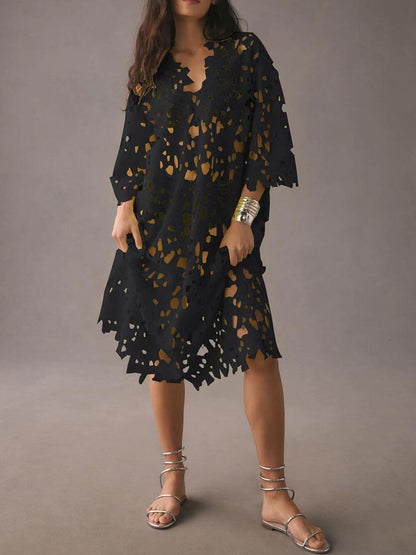 Cover Up Lace Beach Midi Dress