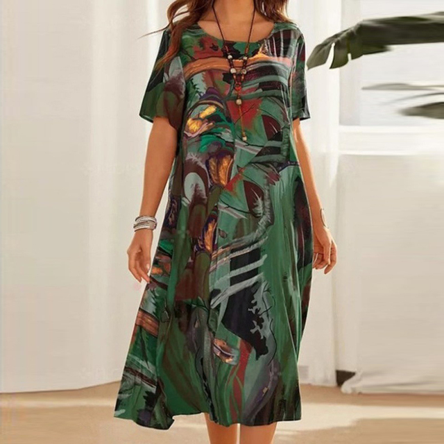 Abigail™ - Comfy Printed Dress