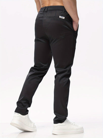 Slim Fit Casual Pants With Pockets