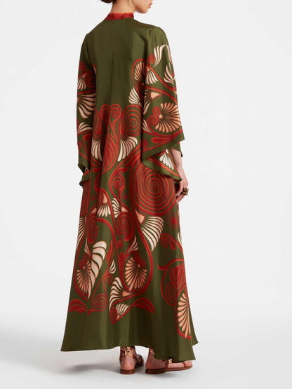 Elegance Dazzling Print Maxi Dress