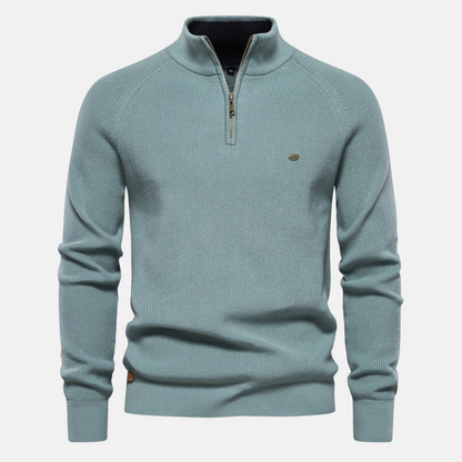 IRVIN HALF-ZIP SWEATER