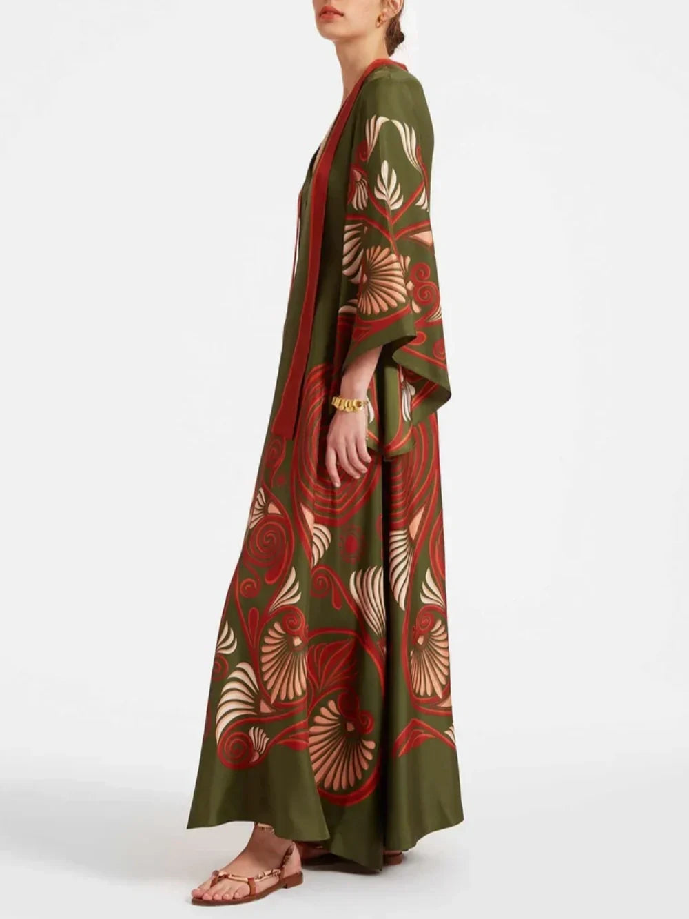 Elegance Dazzling Print Maxi Dress