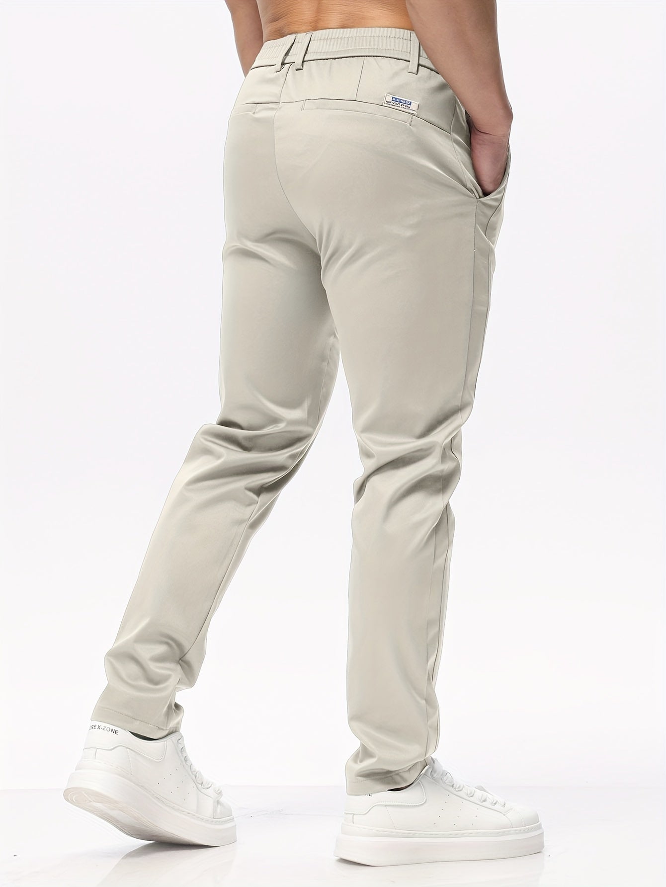 Slim Fit Casual Pants With Pockets