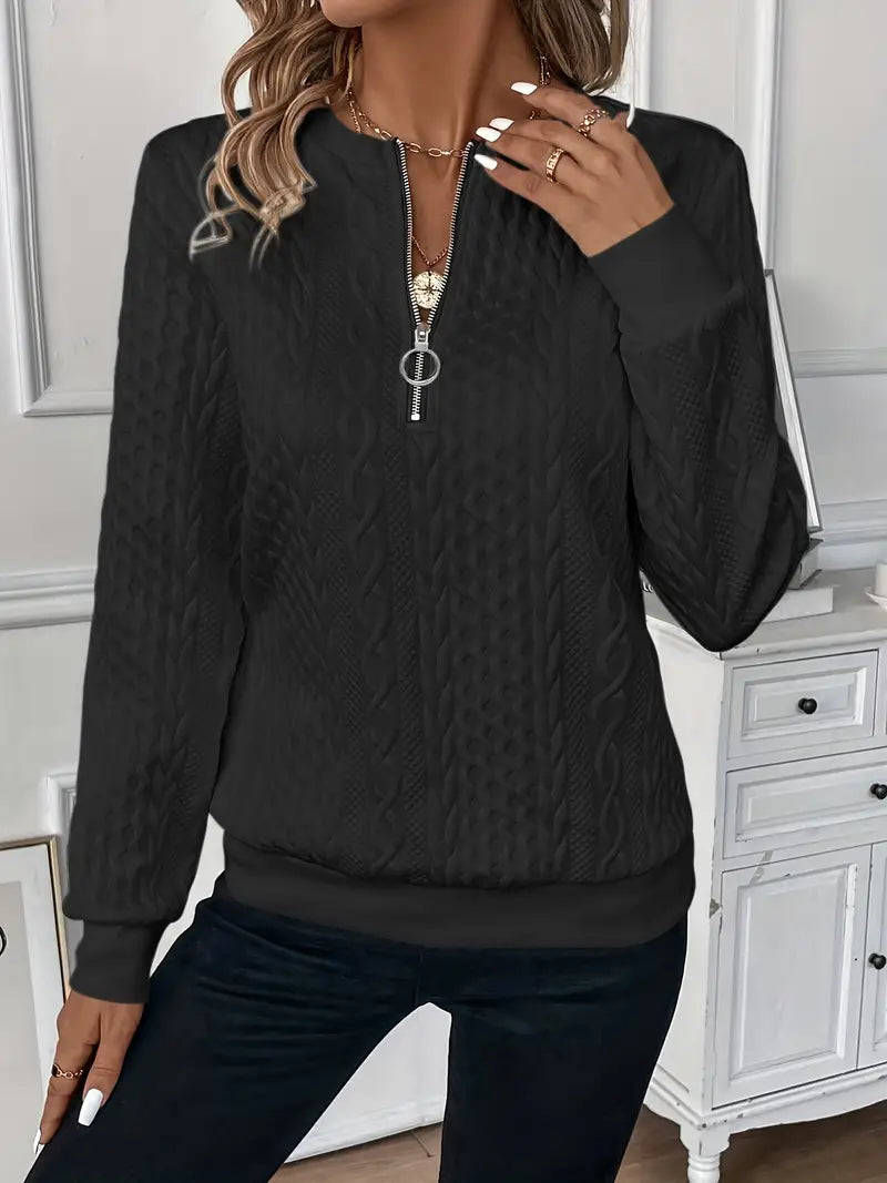 Brielle | Elegant Zip Sweater