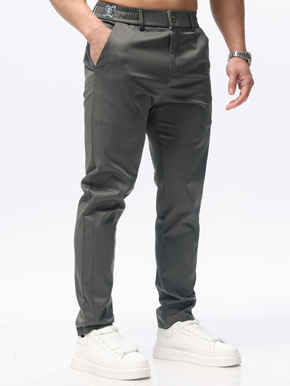 Slim Fit Casual Pants With Pockets