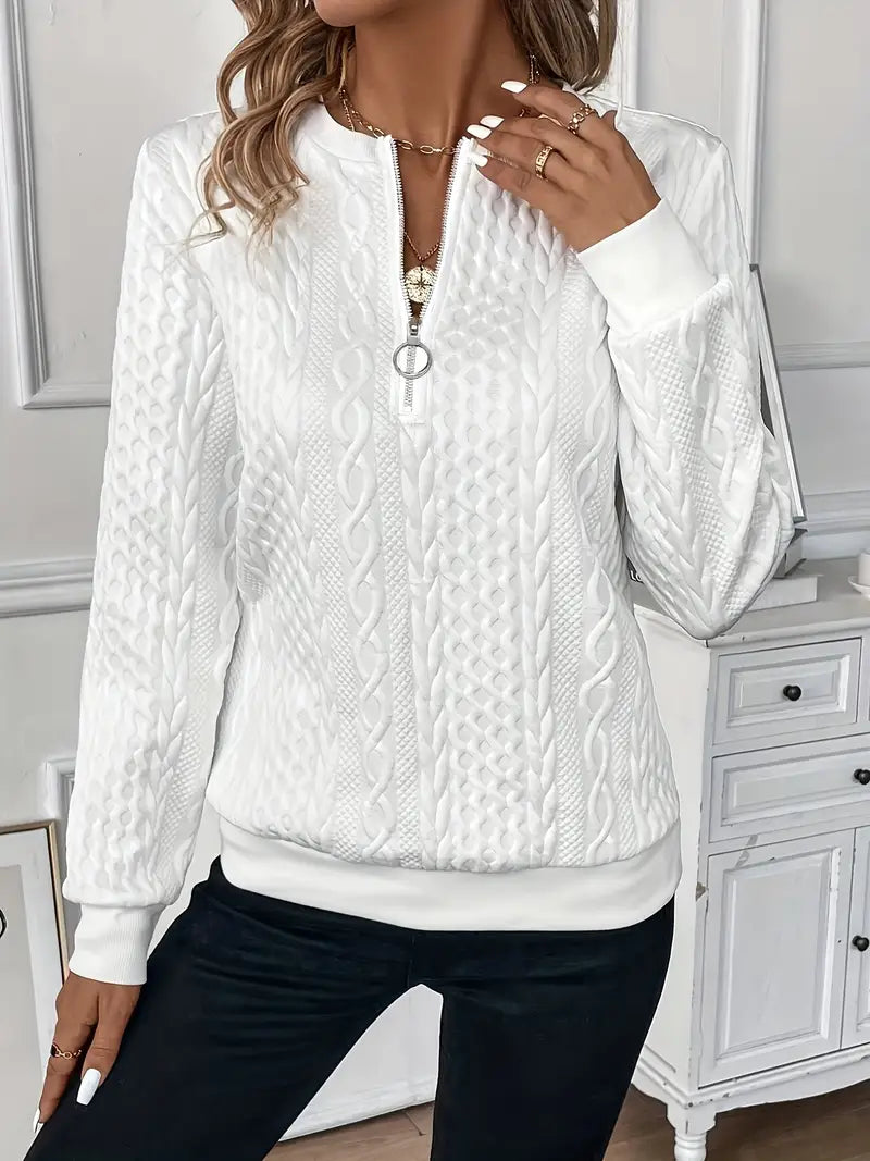 Brielle | Elegant Zip Sweater