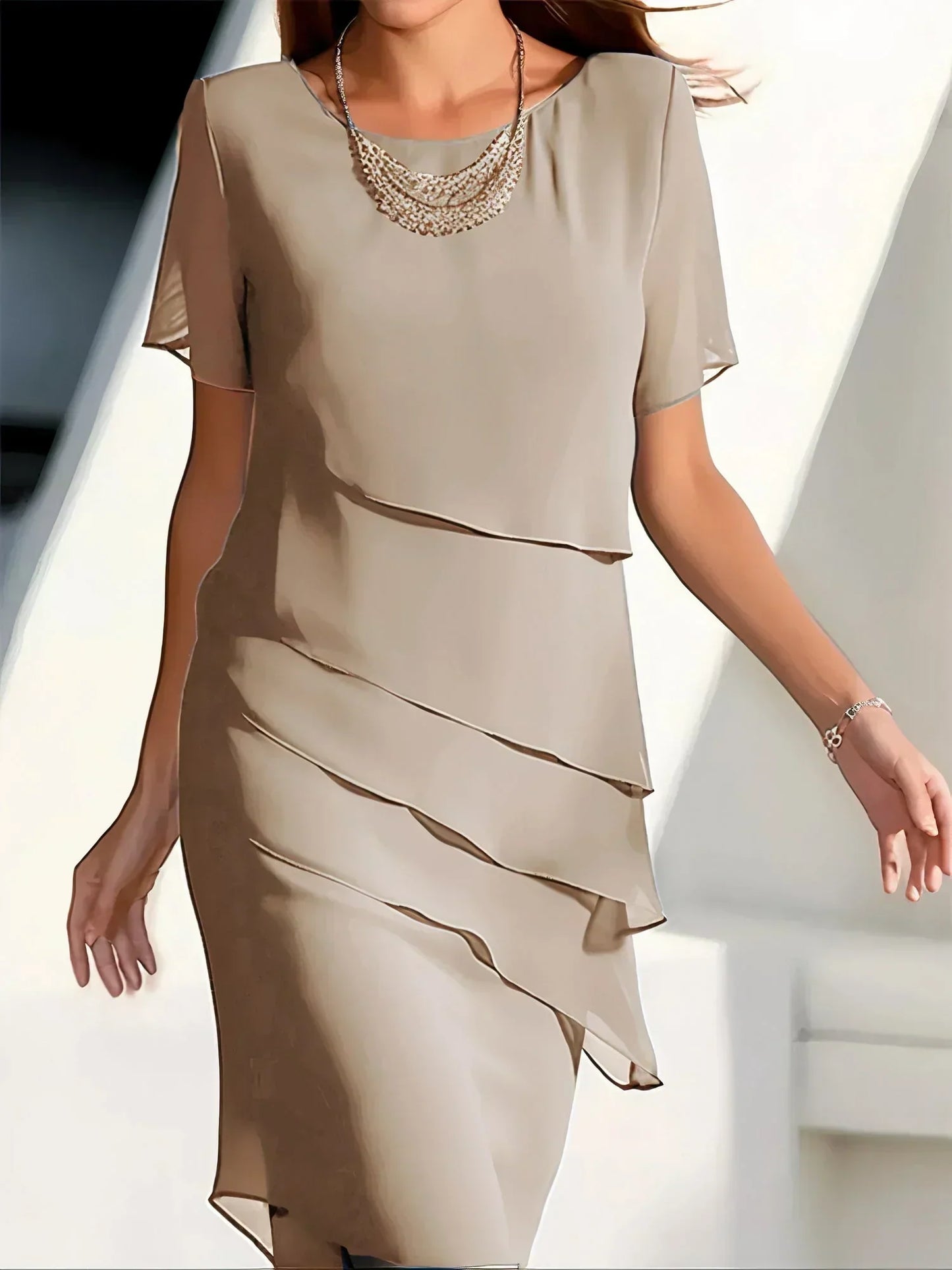 Keith - Elegant dress with belly coverage