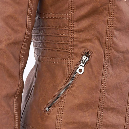 Cleo™ | Vegan Leather Jacket