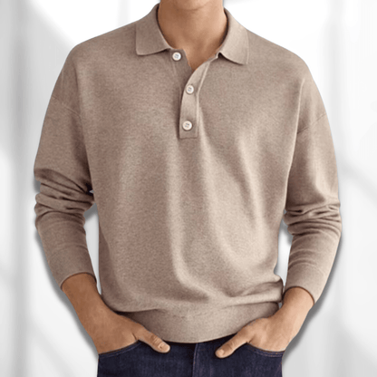 DAVID - LONG SLEEVE POLO SHIRT