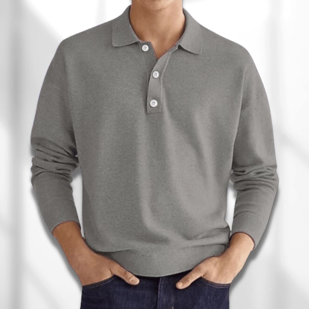 DAVID - LONG SLEEVE POLO SHIRT