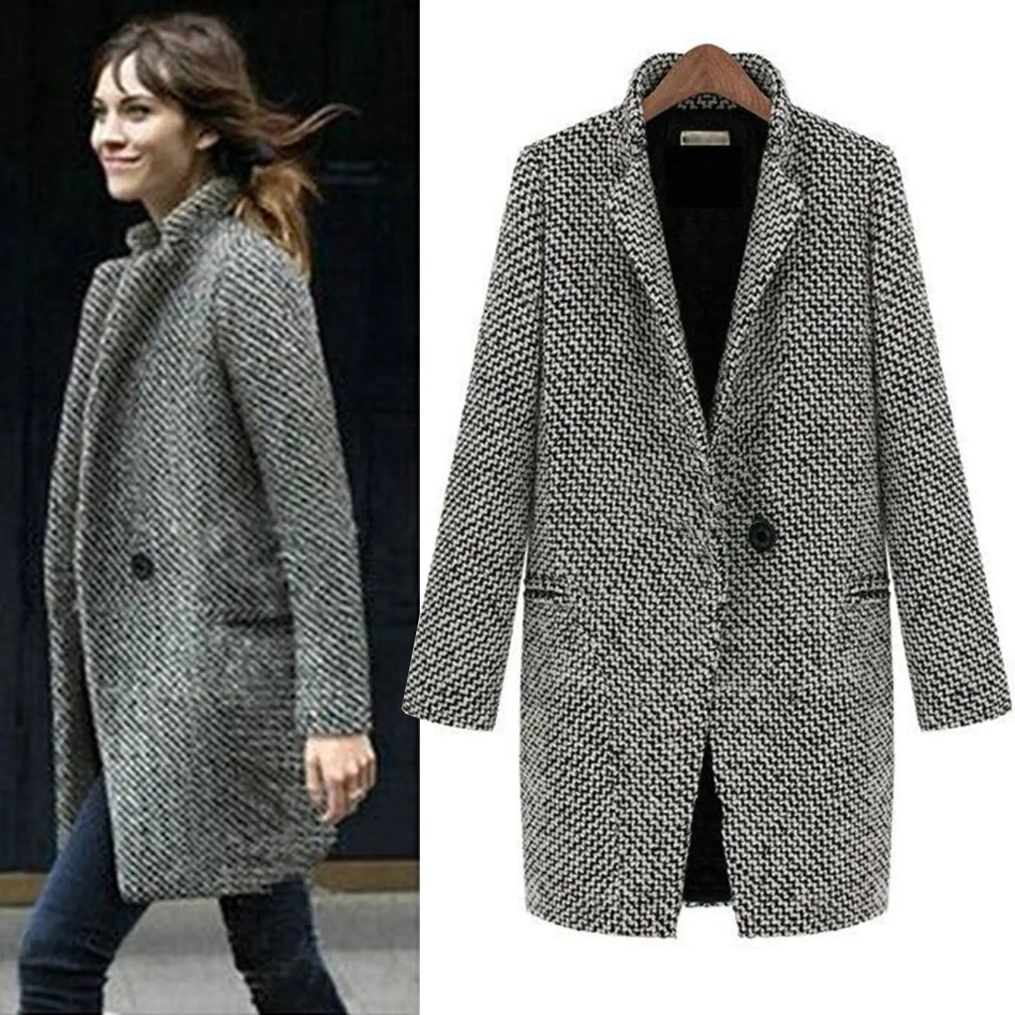 Long Wool Winter Coat