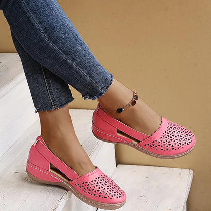 Gracie - Perforated Slip-On Flats