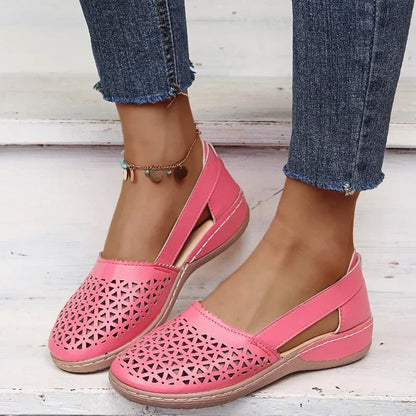 Gracie - Perforated Slip-On Flats