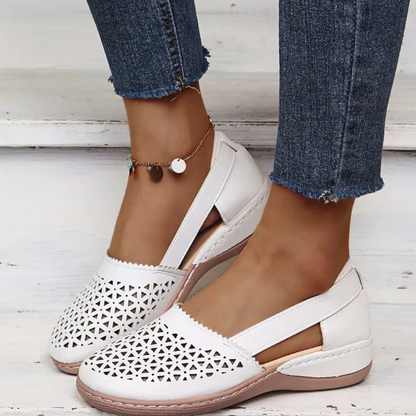 Gracie - Perforated Slip-On Flats