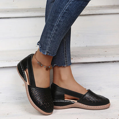 Gracie - Perforated Slip-On Flats