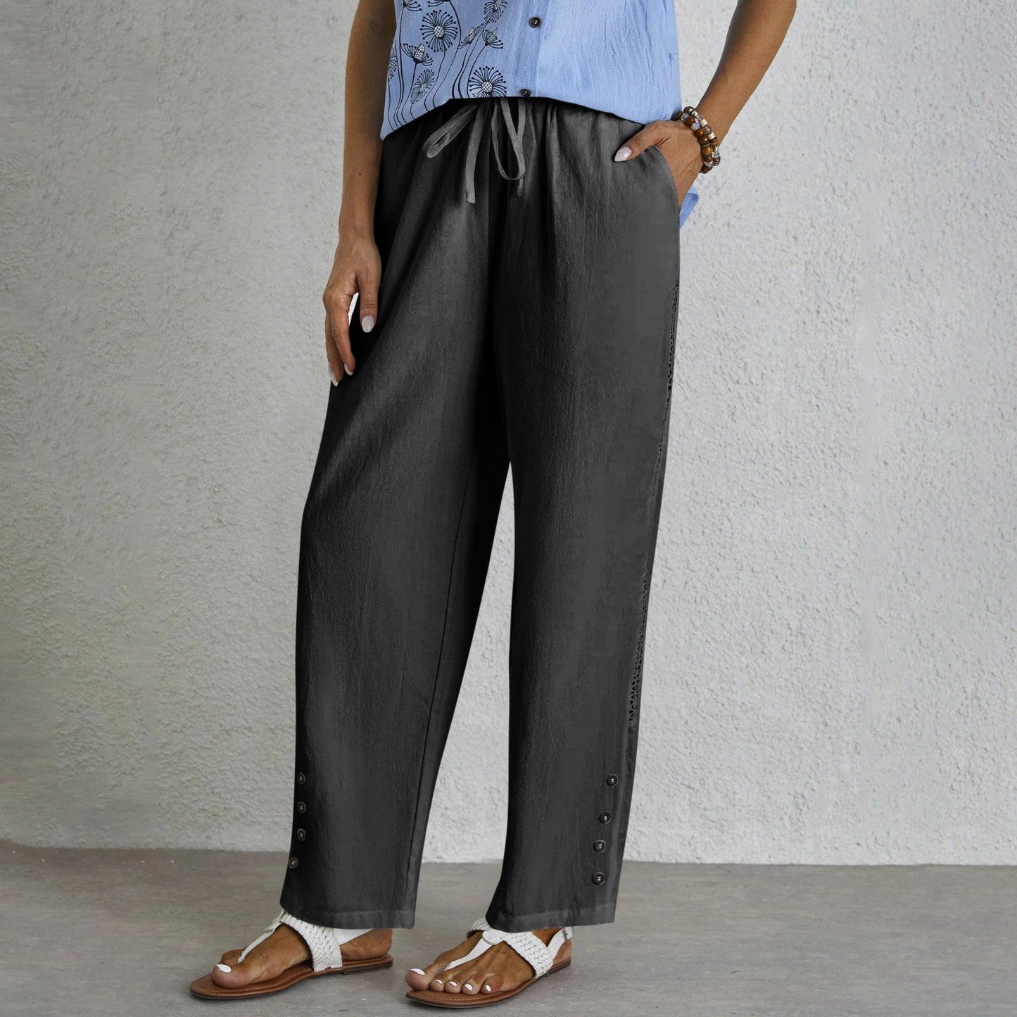 Celena™ - Effortless Buttoned Pants