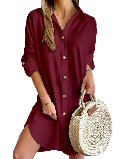 Cassy - Button-Up Shirt Dress