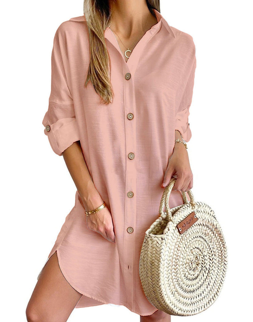 Cassy - Button-Up Shirt Dress