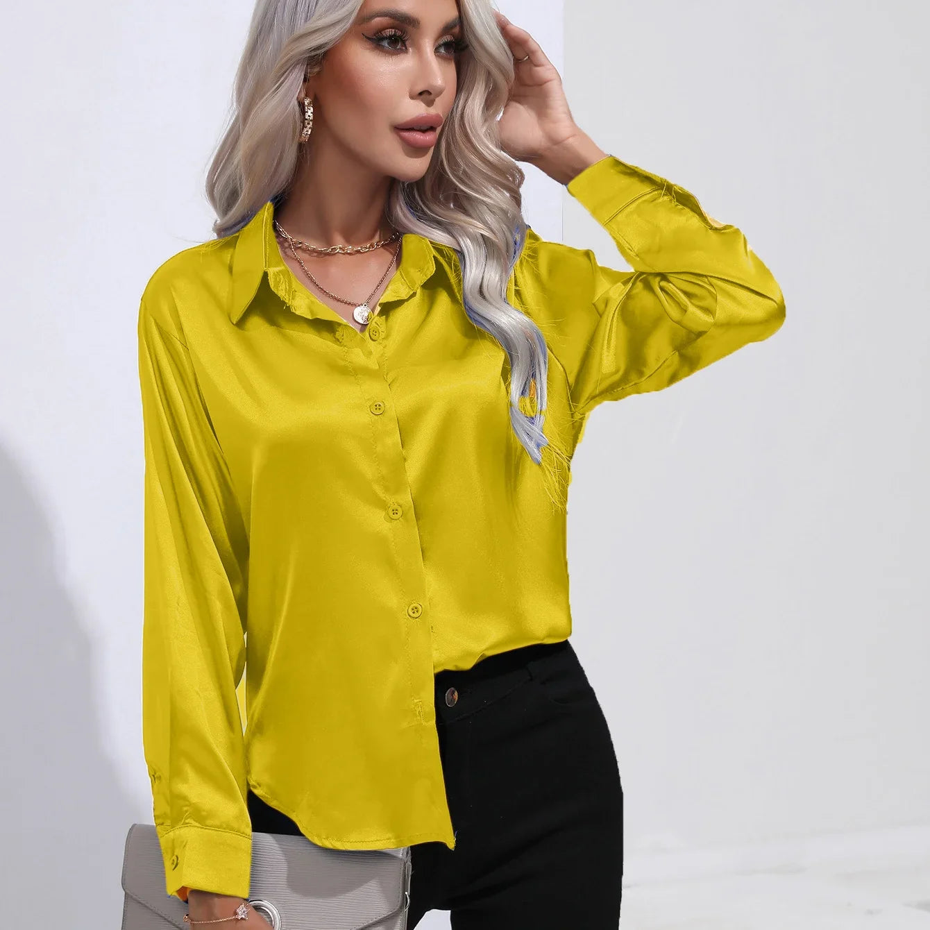 Scarlett | Elegant Satin Blouse