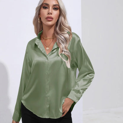 Scarlett | Elegant Satin Blouse