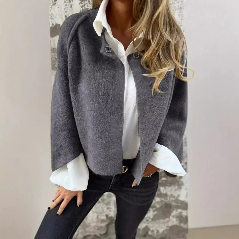 Amalia | Cardigan with round neck and long sleeves