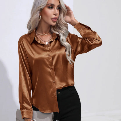 Scarlett | Elegant Satin Blouse