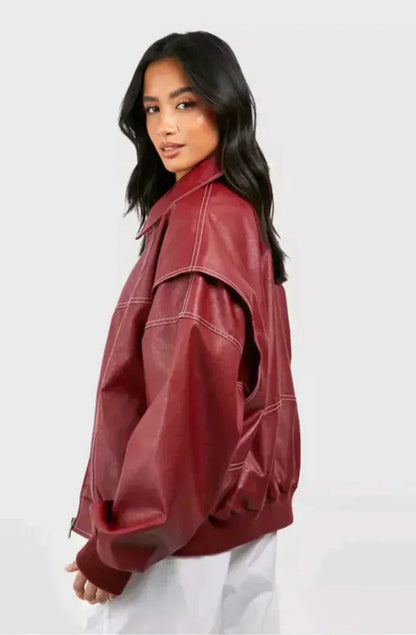 Faye™ - Classic Leather Jacket