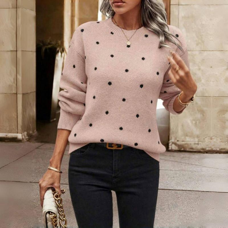 Anna | Knitted jumper with polka dots