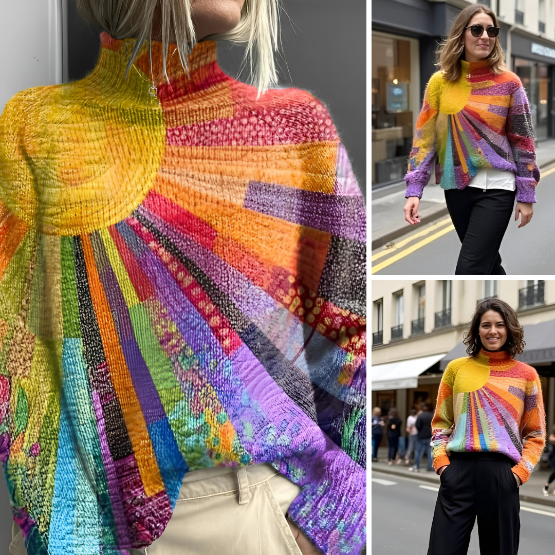 Ada - Colourful Turtleneck