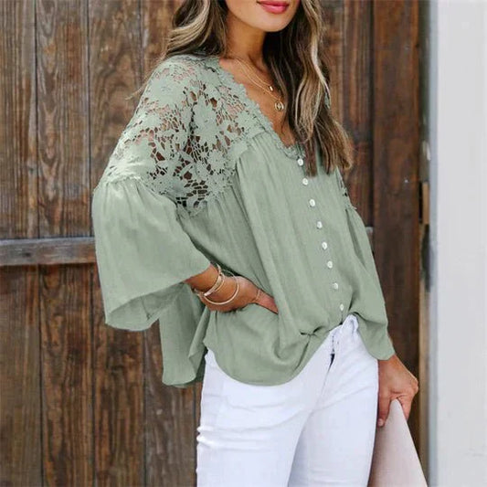 Sarah - Floral Lace Blouse